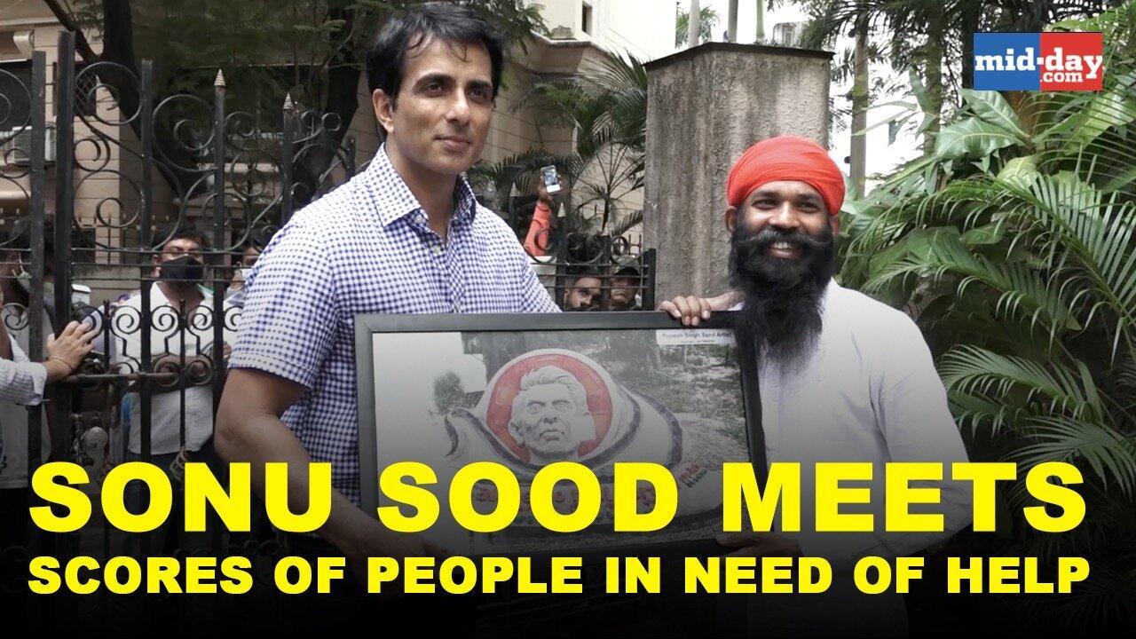 Sonu Sood meets scores of people in need of help